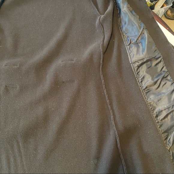 Vintage Brown Suede Sweater Coat Fur Collar Trench Coat M - Picture 11 of 13